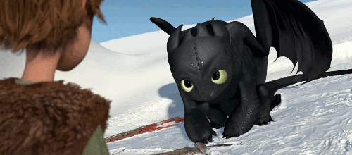 Анимация Hiccup / Иккинг и дракон Беззубик / Toothless, персонажи мультсериала Как приручить дракона / How to Train Your Dragon, гифка Hiccup / Иккинг и дракон Беззубик / Toothless, персонажи мультсериала Как приручить дракона / How to Train Your Dragon