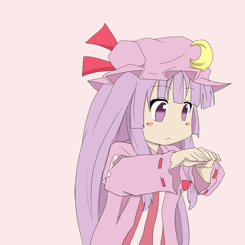 Анимация Patchouli Knowledge / Пачули Нолидж из игры Touhou Project / Проект Восток, гифка Patchouli Knowledge / Пачули Нолидж из игры Touhou Project / Проект Восток