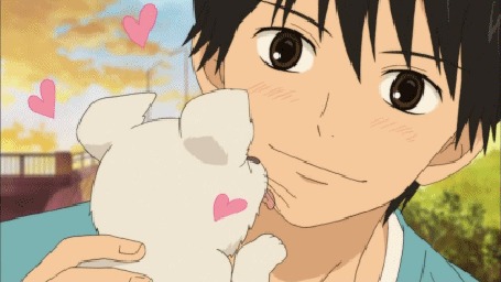 Анимация Сета Кадзэхая и Мару-тян из аниме Kimi ni Todoke / Дотянуться до тебя