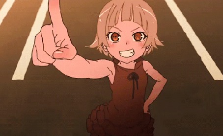 Анимация Oshino Shinobu / Осино Синобу из аниме Kizumonogatari I: Tekketsu-hen / Истории ран. Часть 1: Железная кровь