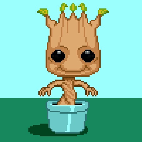 Анимация Groot / Грут в детстве из мультсериала Стражи Галактики