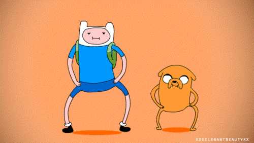 Анимация Парнишка Финн и пес Джейк танцуют, мультсериал Adventure Time / Время Приключений, гифка Парнишка Финн и пес Джейк танцуют, мультсериал Adventure Time / Время Приключений