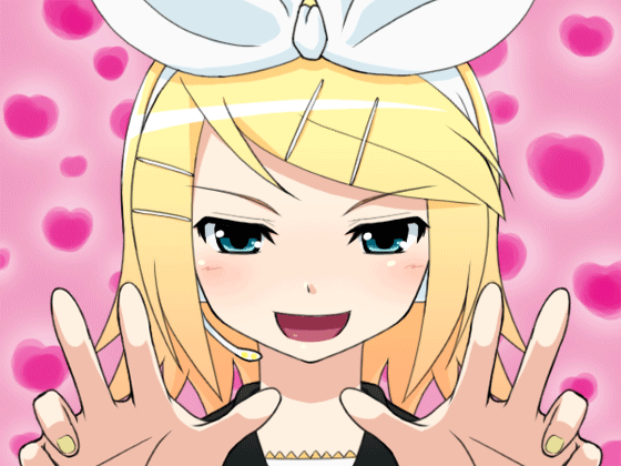 Анимация Vocaloid Kagamine Rin / Вокалоид Кагамине Рин, гифка Vocaloid Kagamine Rin / Вокалоид Кагамине Рин