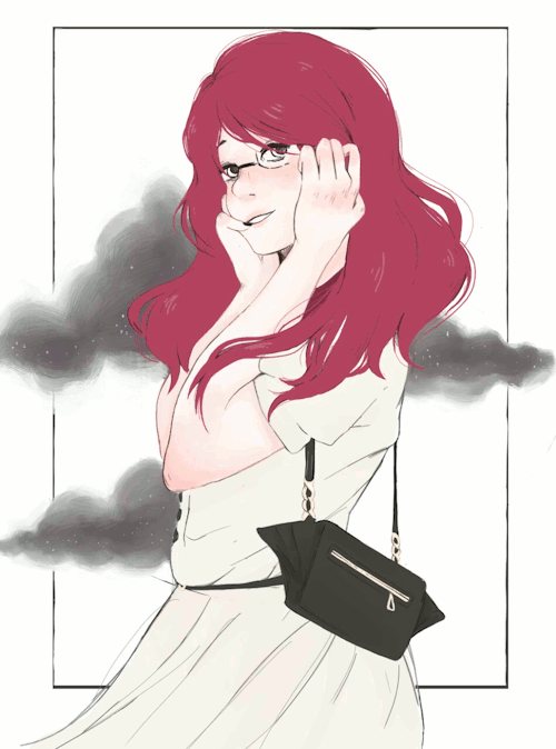 Анимация Rize Kamishiro / Ризэ Камиширо из аниме Tokyo Ghoul / Токийский гул, гифка Rize Kamishiro / Ризэ Камиширо из аниме Tokyo Ghoul / Токийский гул