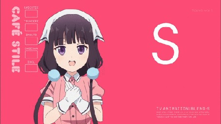 Анимация Maika Sakuranomiya / Майка Сакураномия, Kaho Hinata / Кахо Хината, Mafuyu Hoshikawa / Мафую Хосикава, Miu Amano / Миу Амано и Hideri Kanzaki / Хидэри Кандзаки из аниме Blend S / Садистская смесь