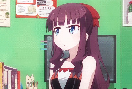 Анимация Hifumi Takimoto / Хифуми Такимото из аниме New Game!/Новая игра!