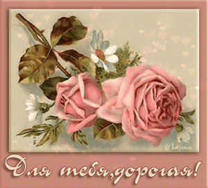 Анимация Букетик розовых роз с ромашками, автор Ларка (Для тебя, дорогая!), гифка Букетик розовых роз с ромашками, автор Ларка (Для тебя, дорогая!)
