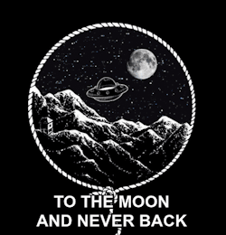 Анимация Летающая тарелка в звездном небе с луной над горами (To the moon and never back / На Луну и никогда не возвращаться), гифка Летающая тарелка в звездном небе с луной над горами (To the moon and never back / На Луну и никогда не возвращаться)