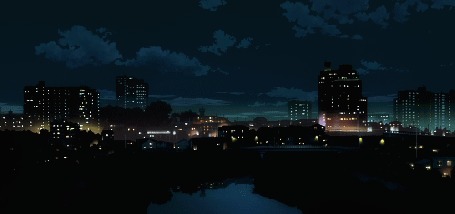 Анимация Огни ночного города