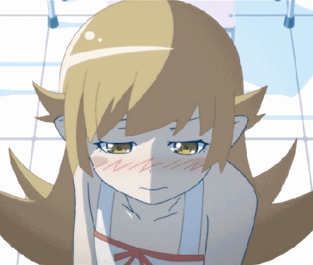 Анимация Oshino Shinobu / Осино Синобу из аниме Bakemonogatari / Истории монстров
