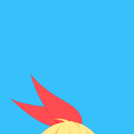 Анимация Качающаяся красная ленточка на голове Chitoge Kirisaki / Читогэ Кирисаки из аниме Nisekoi / Притворная любовь