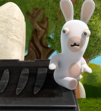 Анимация Кролик №4 из мультсериала Бешеные кролики: Вторжение, гифка Кролик №4 из мультсериала Бешеные кролики: Вторжение