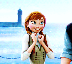 Анимация Анна / Anna из мультфильма Холодное сердце / Frozen, гифка Анна / Anna из мультфильма Холодное сердце / Frozen