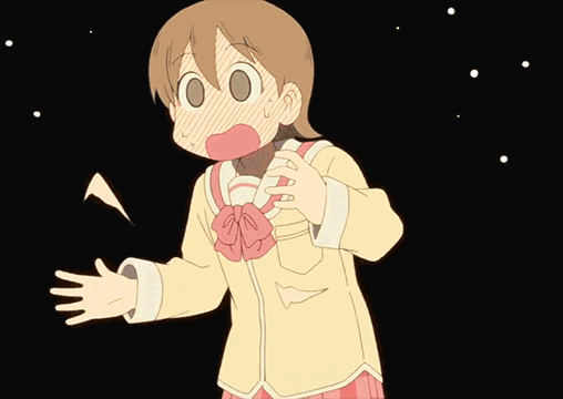 Анимация Yuuko Aioi / Юко Айой из аниме Nichijou / Мелочи жизни, гифка Yuuko Aioi / Юко Айой из аниме Nichijou / Мелочи жизни