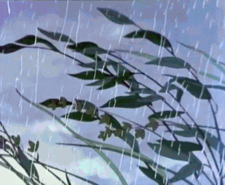 Анимация Муравей прячется под грибок от дождя, мультик Теремок, гифка Муравей прячется под грибок от дождя, мультик Теремок