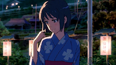 Анимация Miyamizu Mitsuha / Миямизу Митсуха из аниме Kimi no Na wa / Твое имя