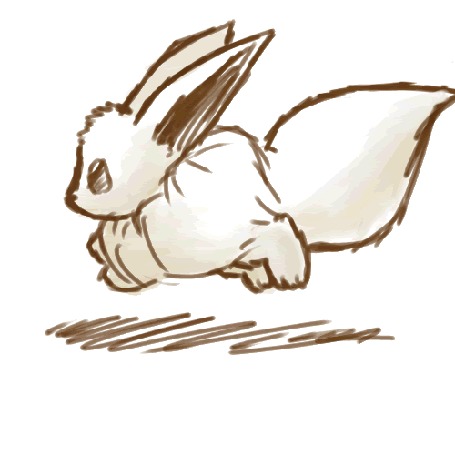 Анимация Eevee / Иви из аниме Pokemon / Покемон
