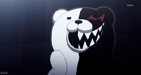 Анимация Моnokuma / Монокума из аниме Danganronpa / Школа отчаяния