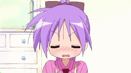Анимация Kagami Hiiragi / Кагами Хираги из аниме Lucky Star / Счастливая звезда