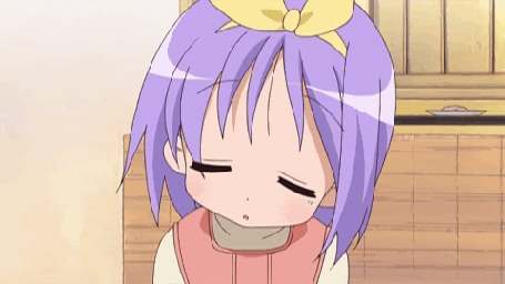 Анимация Tsukasa Hiiragi / Цукаса Хираги из аниме Lucky Star / Счастливая звезда