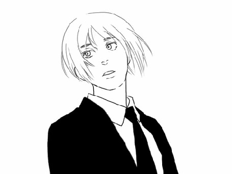 Анимация Танцующий Armin Arlert / Армин Арлерт из аниме Shingeki no Kyojin / Вторжение гигантов в смокинге