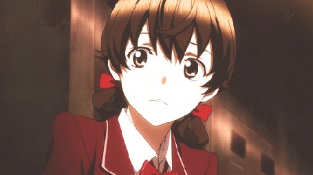 Анимация Харэ Мэндзе / Hare Menjo обнимает Сю Ому / Shu Ouma из аниме Корона Грешника / Guilty Сrown
