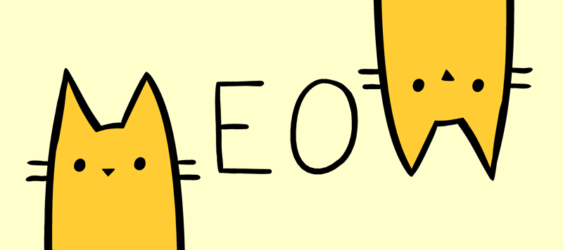 Анимация Желтые коты и между ними (eo), гифка Желтые коты и между ними (eo)