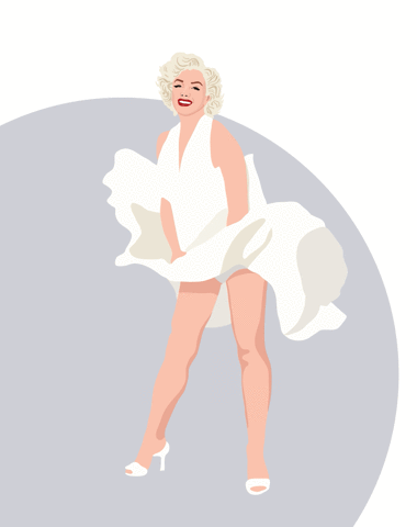 Анимация Американская актриса, певица Мэрилин Монро (Marilyn Monroe), гифка Американская актриса, певица Мэрилин Монро (Marilyn Monroe)