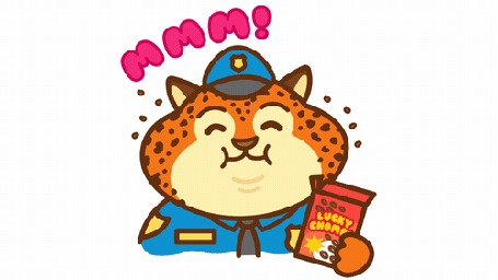 Анимация Benjamin Clawhauser / Бенджамин Когтяузер из мультфильма Zootropolis / Зверополис