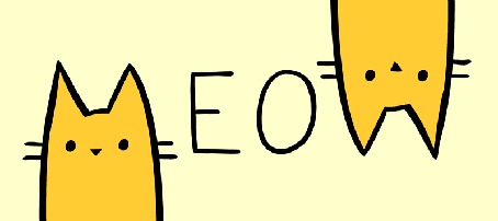Анимация Желтые коты и между ними (eo)