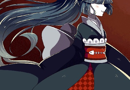 Анимация Принцесса Mikotsu / Микоцу - главный герой в игре Wadanohara the Great Blue Sea / Ваданохаре и Великом Синем море, by hynorin
