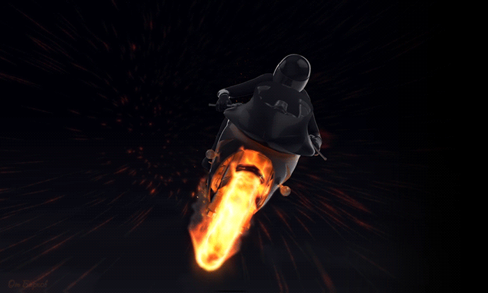 Анимация Мотоциклист в огне резко поворачивает, (Зажигай), автор Barkov, гифка Мотоциклист в огне резко поворачивает, (Зажигай), автор Barkov