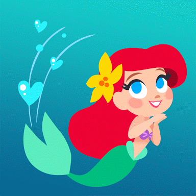 Анимация Ariel / Ариэль из мультфильма Русалочка, гифка Ariel / Ариэль из мультфильма Русалочка