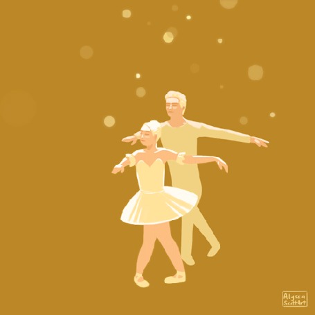 Анимация Пара в танце, art by Alyssa Scott