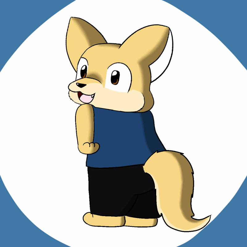 Анимация Танцующий лис, by WaffleFox, гифка Танцующий лис, by WaffleFox