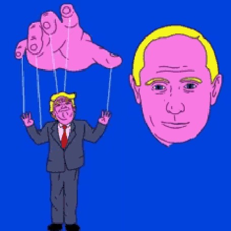Анимация Человек управляется ниточками как марионетка