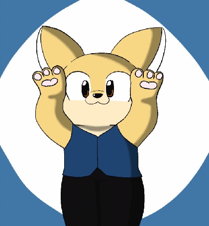 Анимация Танцующая лисичка, by WaffleFox
