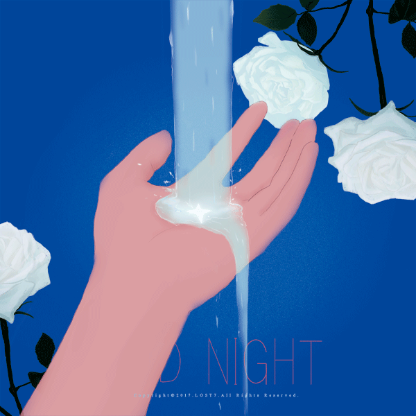 Анимация На руку льется вода, (good night / спокойной ночи), by lost7, гифка На руку льется вода, (good night / спокойной ночи), by lost7