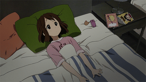 Анимация Yui Hirasawa / Юи Хирасава из аниме K-On!/Кэйон!, гифка Yui Hirasawa / Юи Хирасава из аниме K-On!/Кэйон!