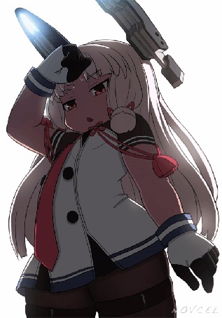 Анимация Муракумо / Murakumo из игры-аниме Флотская коллекция / Kantai Collection: KanColle, by novcel
