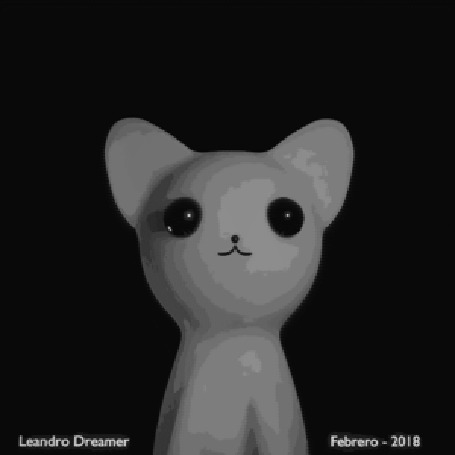 Анимация Мяукающий кот, by LeandroDreamer