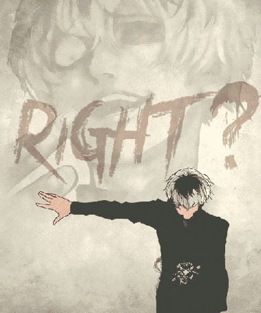 Анимация Ken Kaneki / Кен Канеки из аниме Tokyo Ghoul / Токийский Гуль (RIGHT?)