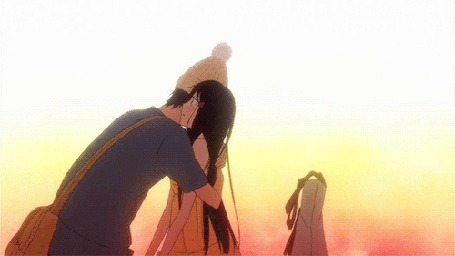 Анимация Куронума Савако / Kuronuma Sawako и Shouta Kazehaya / Сета Кадзэхая из аниме Kimi ni Todoke / Дотянуться до тебя