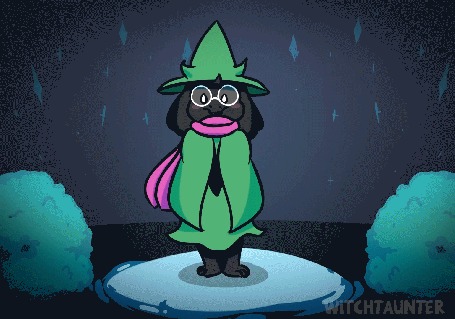 Анимация Ralsei из игры Undertale, by WitchTaunter