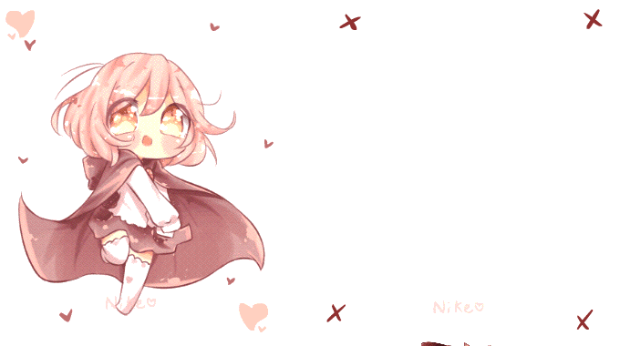 Анимация Милые чибики, by CuteNikeChan, гифка Милые чибики, by CuteNikeChan