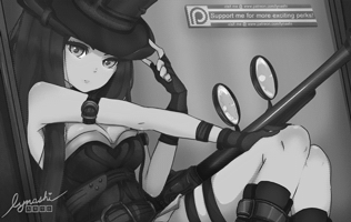 Анимация Caitlyn / Кейтлин из игры League of Legends / Лига Легенд (Hi), by LYNASHEET, гифка Caitlyn / Кейтлин из игры League of Legends / Лига Легенд (Hi), by LYNASHEET