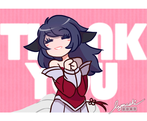 Анимация Ahri / Ари из игры League of Legends / Лига Легенд, by LYNASHEET, гифка Ahri / Ари из игры League of Legends / Лига Легенд, by LYNASHEET