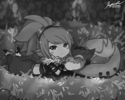 Анимация Чибик с драконом из игры League of Legends / Лига Легенд (Goodnight / Спокойной ночи), by LYNASHEET, гифка Чибик с драконом из игры League of Legends / Лига Легенд (Goodnight / Спокойной ночи), by LYNASHEET