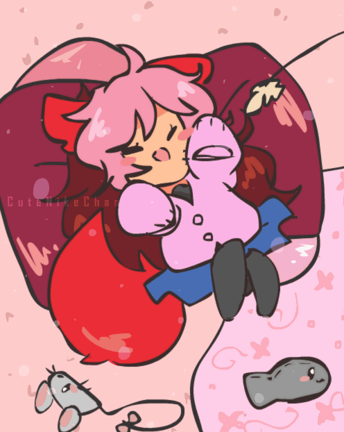 Анимация Чибик с кошачьими ушками, by CuteNikeChan, гифка Чибик с кошачьими ушками, by CuteNikeChan