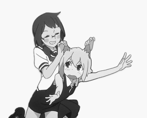 Анимация Kotoha Isone / Котоха Исонэ тянет ушки Ao Nanami / Ао Нанами из аниме Yozakura Quartet / Вишневый квартет, гифка Kotoha Isone / Котоха Исонэ тянет ушки Ao Nanami / Ао Нанами из аниме Yozakura Quartet / Вишневый квартет